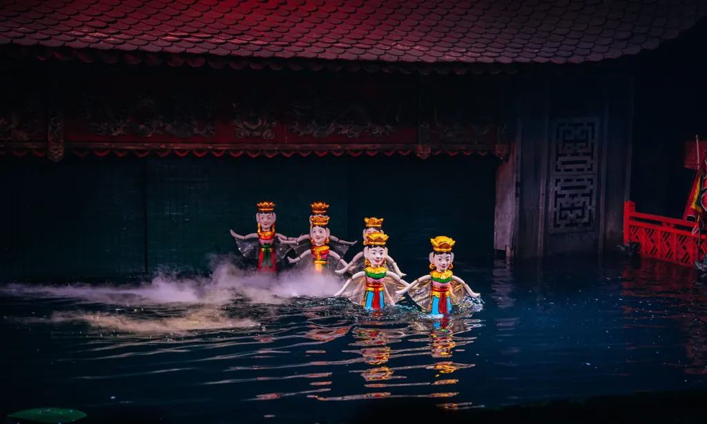Un spectacle de marionnettes présenté gratuitement chaque soirée à Phu Quôc